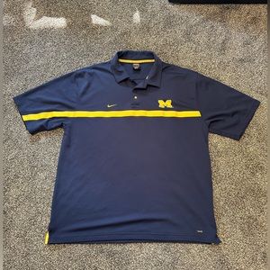 Vintage Nike University of Michigan Team Polo
